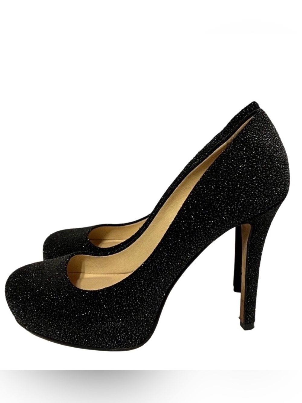 Kate Spade Karoline Black Glitter Pumps Heels 6.5
